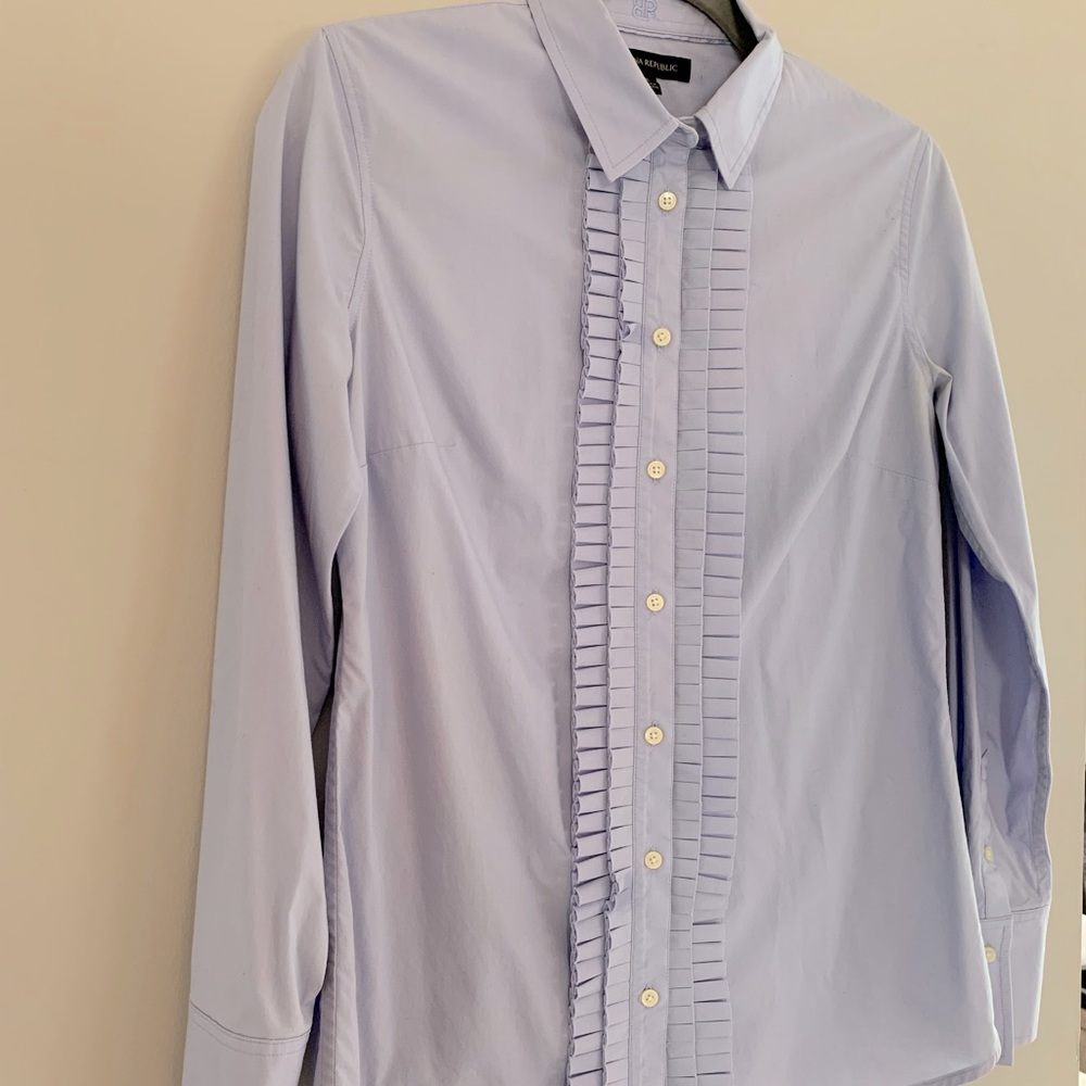 Tailored tuxedo style blouse